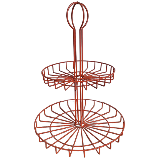 Retro Oranje Fruitmand Etagère 1