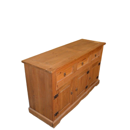 New Mexico Dressoir Van Massief Grenen Met Drie Laden En Drie Deuren 1