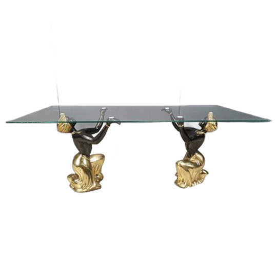 Vintage Blackamoor Coffee Table, 1970s 1