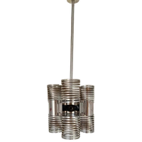 Space Age Italiaanse Chromen Veer Lamp Vintage Design