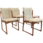 Set Van 4 Vamdrup Eetkamerstoelen 'nyhavn' Vintage thumbnail 1