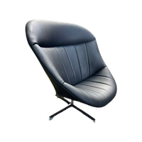 Prachtige Hergestoffeerde Rohe Swivel Chair