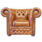 Chesterfield First Class Fauteuil - Cloudy Brown Old thumbnail 1