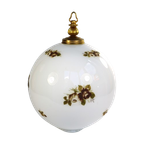 Grote Bollamp Glas Bloemen Frankrijk thumbnail 1