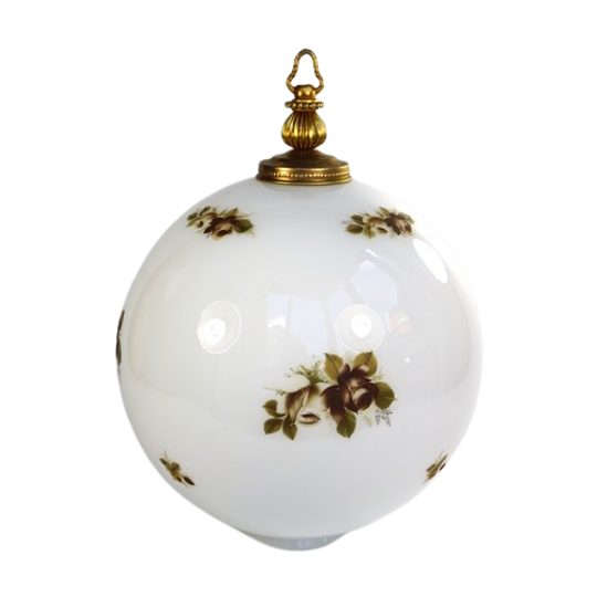 Grote Bollamp Glas Bloemen Frankrijk 1
