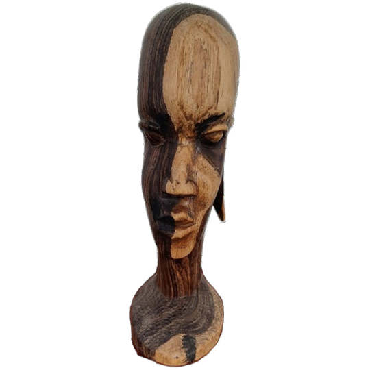 Houten Hoofd Uit Afrika 1