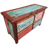 Kleurrijk Tv Meubel, Sidetable, Console Gemaakt Van Sloophou