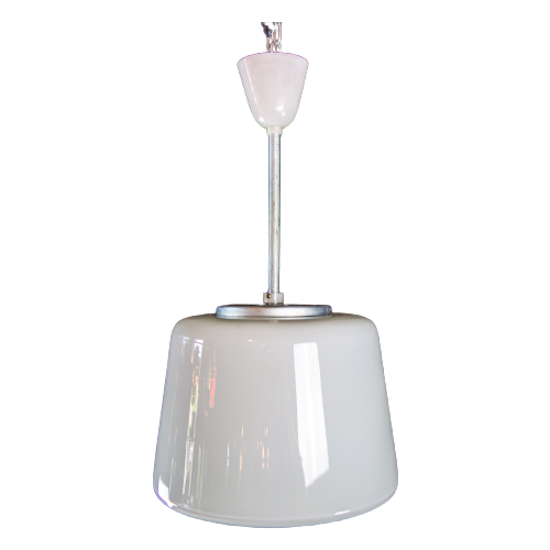 Vintage Melkglazen Plafondlampen – Wit – Jaren 50