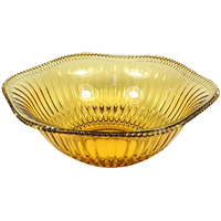 Vintage Schaal Glas Amber