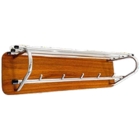 Deens Design Kapstok Teak Chroom Vintage 1960’s