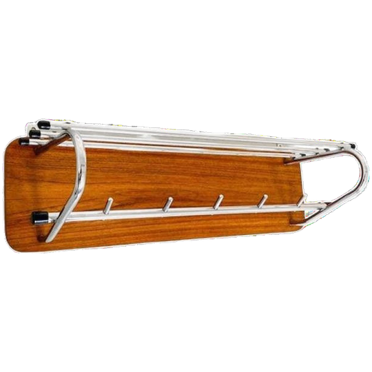 Deens Design Kapstok Teak Chroom Vintage 1960’s 1