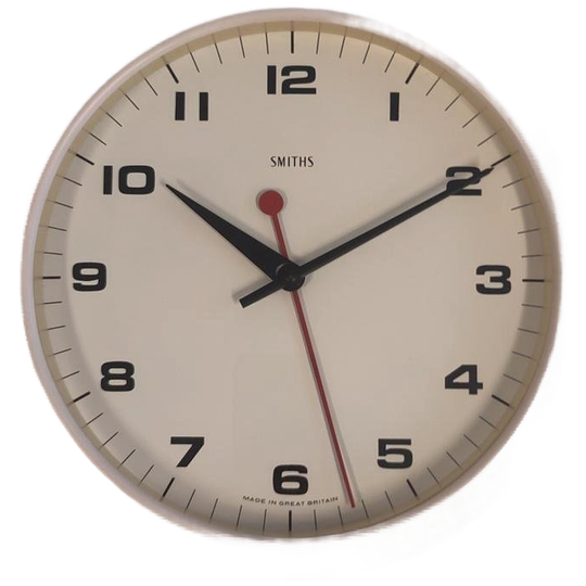 Vintage Industriële Schoolklok Smiths Klok Ronde Wandklok 1