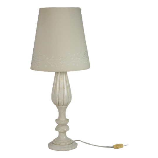 Pegasan - Albast - Natuursteen - Tafellamp - Hollywood Regency Stijl - Spanje - 70's 1