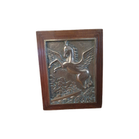 Bronzen Plaquette Van De Franse Onderzeeër S M Pégase