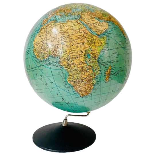 Vintage Globe Wereldbol Jaren 60 1