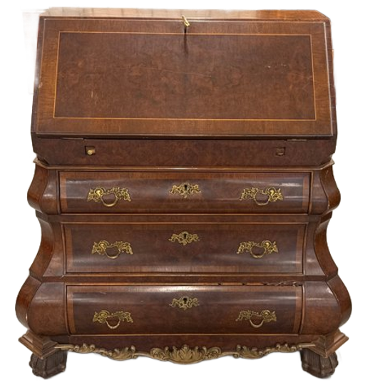 Antieke Secretaire Buikkast Rond 1