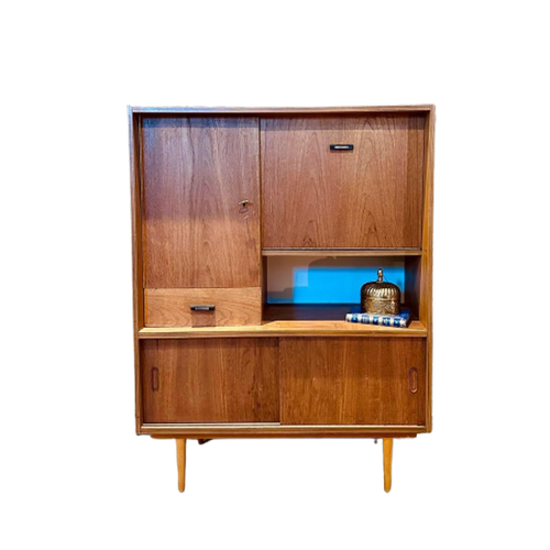 Vintage Highboard Jaren 60 | Wandkast | Drank Kabinet