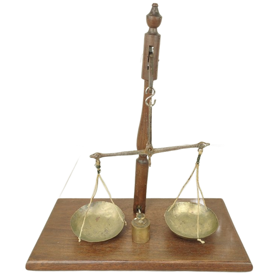 Oude Houten Weegschaal 1