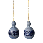 Set Vintage Hanglampen Van Keramiek thumbnail 1