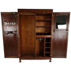 Prachtige Engelse Art Deco-kast Van Wortelnotenhout Van Waring & Gillow – Ca. 1900–1932 thumbnail 1