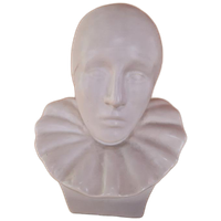 Buste Pierrot Marotte Keramiek Gesigneerd.