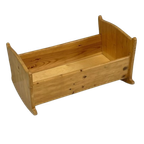 Grenen Poppenbedje Houten Wiegje Pop thumbnail 1