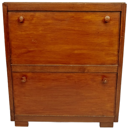 Vintage Houten Schoenenkastje 1