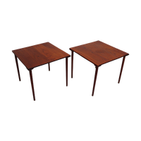 Pair Of Danish Teak Side Tables By Peter Hvidt For John Stuart, 1960s
