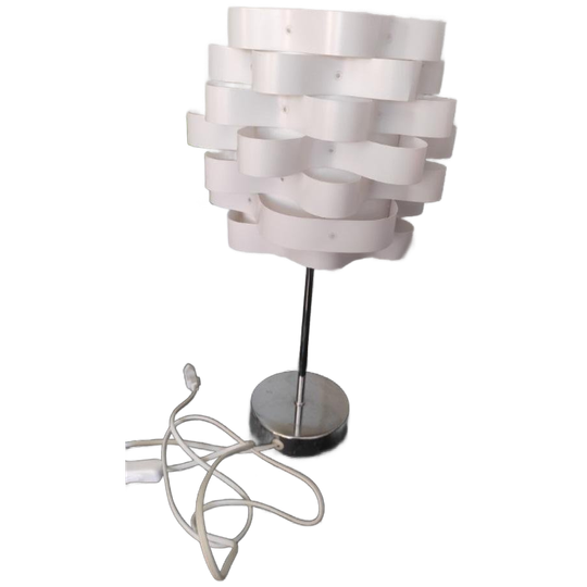 Vintage Tafellamp Metaal Kunststof Wit 1