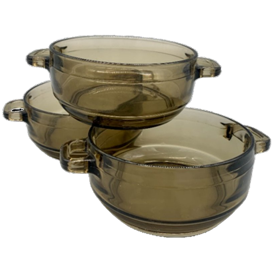 Set Arcoroc Soepkommen Rookglas 3 Stuks 1