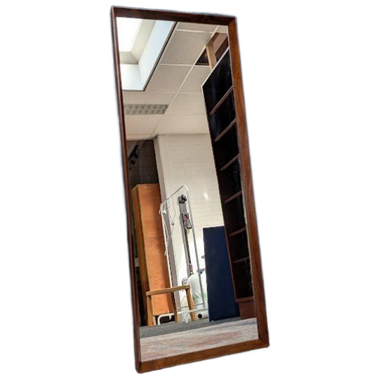 Midcentury Palissander Spiegel, Deens Design, Jaren 60 1