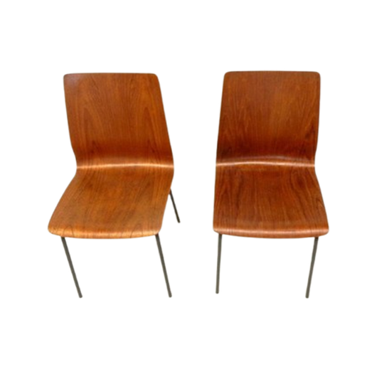 2 Vintage Stoel Friso Kramer Euroika Auping Jaren 60 Plywood 1