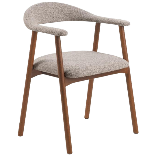 fonQ | Nordic Eetkamerstoel Walnoot Greige 1