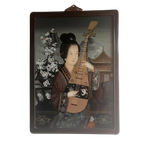 Chinees ‘Achterglas’ Egomise Schilderij Vintage thumbnail 1