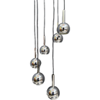Chrome 6 Ball Sphere Lamp 1960S thumbnail 1