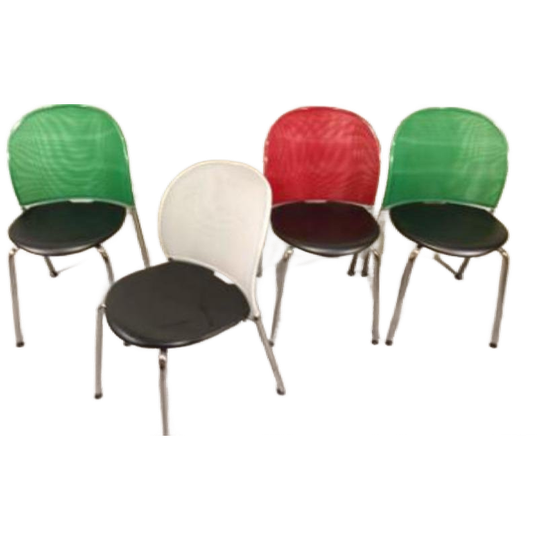 4 Postmodern Orta Stoelen, Christoph Hindermann, Dietiker 1