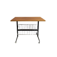 Audio Or Reading Table With Rack 1970S