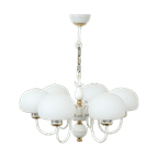 Mid-Century Melkglazen Bollamp thumbnail 1