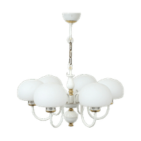 Mid-Century Melkglazen Bollamp