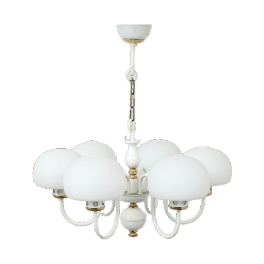 Mid-century Melkglazen Bollamp 1