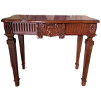 Klassieke Mahonie Houten Sidetable, Haltafel, Wandconsole Af thumbnail 1