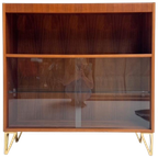 Deense Vitrinekast 101 Cm Hoog, 1960'S thumbnail 1