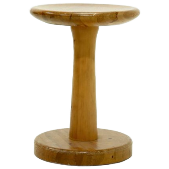 Pine Stool By Rainer Daumiller For Hirtshals Savværk Denmark 1970s 1