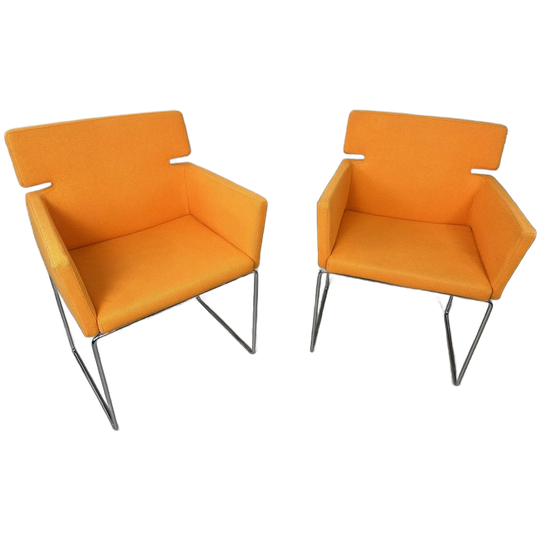 2x Vintage Design ‘key-s’ Fauteuils – Arnold Merckx – Artifort 1