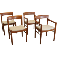 Set Van 4 Bramin Eetkamerstoelen Stoelen 'jersose' Vintage