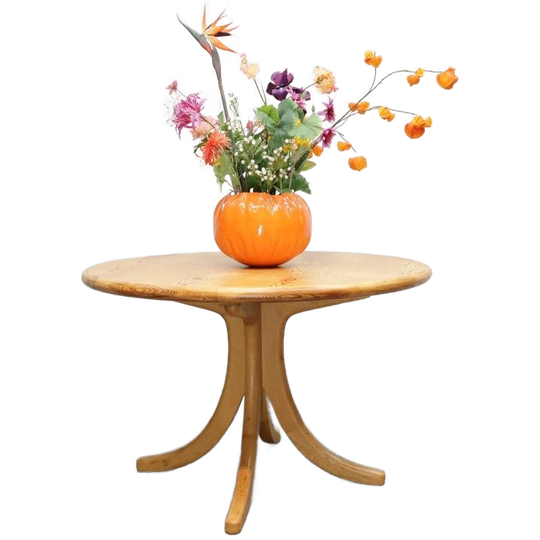 Vintage Eettafel | Rond Model | Grenenhout 1