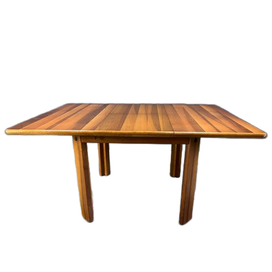 Vintage Wooden Dining Table By Molteni, 1970s 1