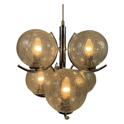 Richard Essig - Hanging Pendant - Model Sputnik - Including New Bulbs - Space Age Design