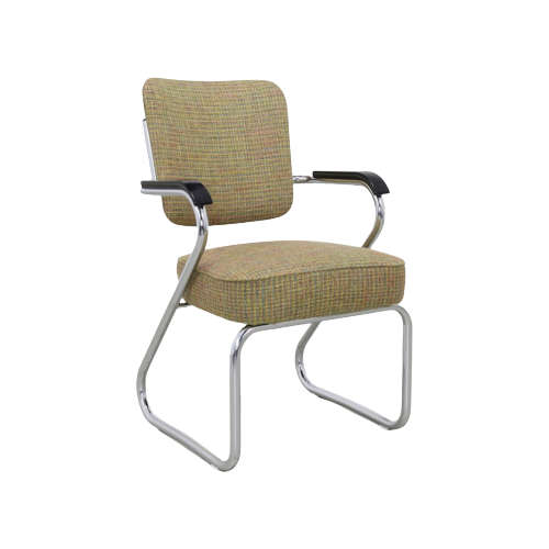 Tubular Frame Arm Chair By Paul Schuitema For Fana Metal, 1960S