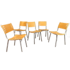Set Van 5 Vintage Ruud Jan Kokke Stoelen Eetkamerstoelen thumbnail 1